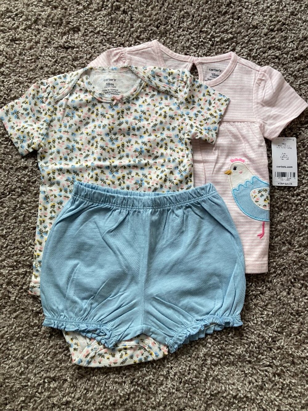 Carters Chicken Outfit Set Size 18mo